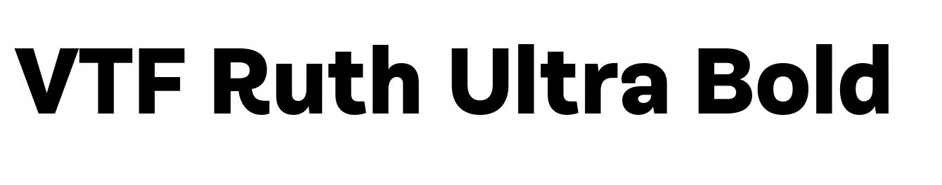 VTF Ruth Ultra Bold